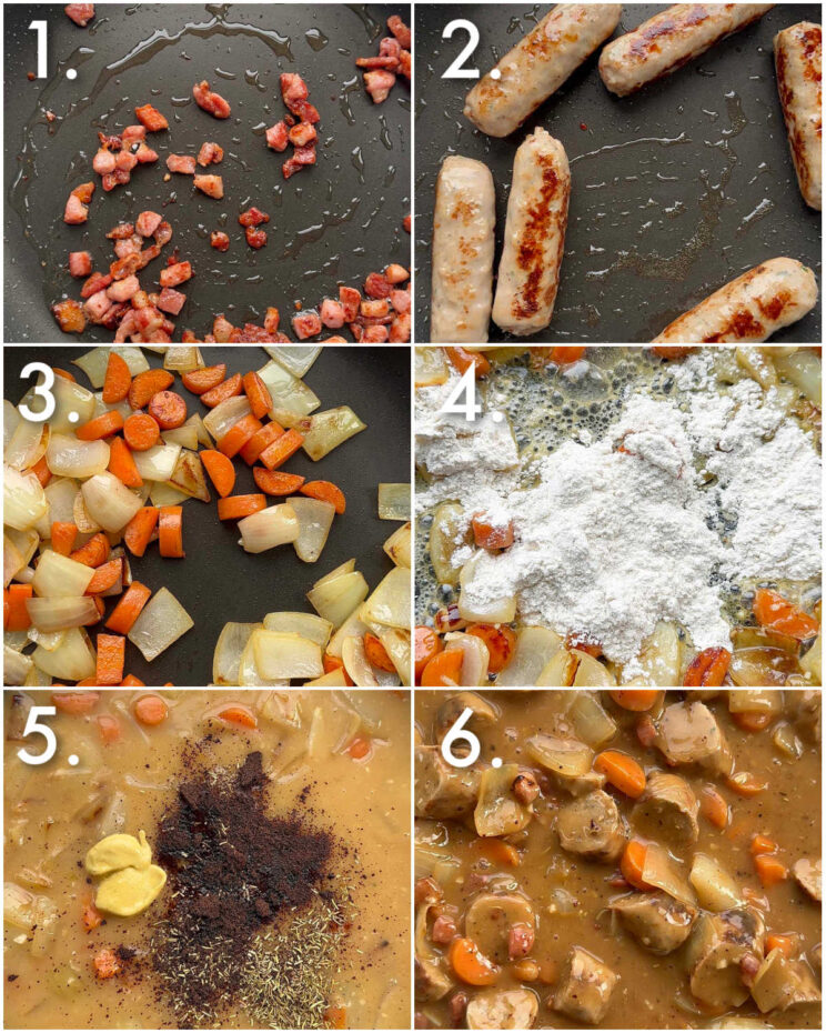 how to make sausage hotpot filling 6 step by step photos showing how to make sausage hotpot filling